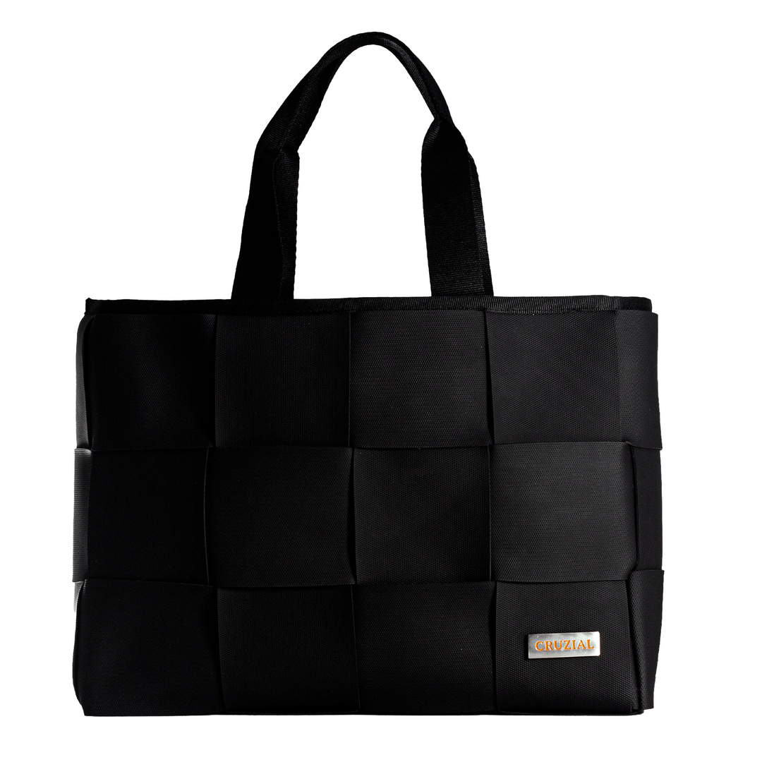 "ÓRBITA" BOLSO TEJIDO - NEGRO
