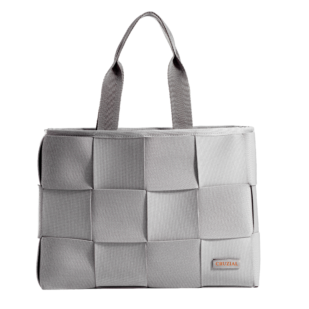 "ÓRBITA" BOLSO TEJIDO - GRIS