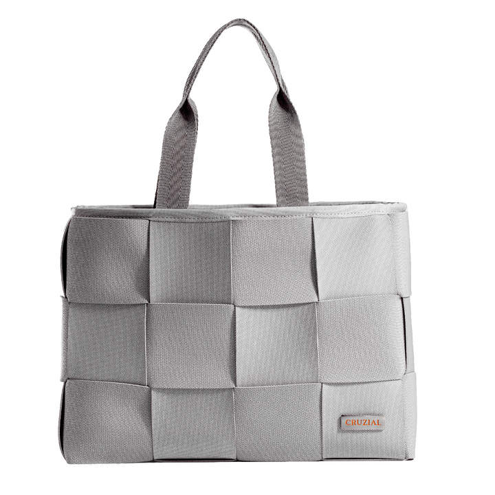 "ÓRBITA" BOLSO TEJIDO - GRIS