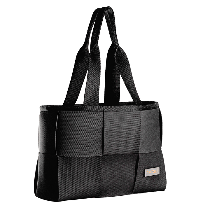 "ÓRBITA" BOLSO TEJIDO PEQUEÑO - NEGRO
