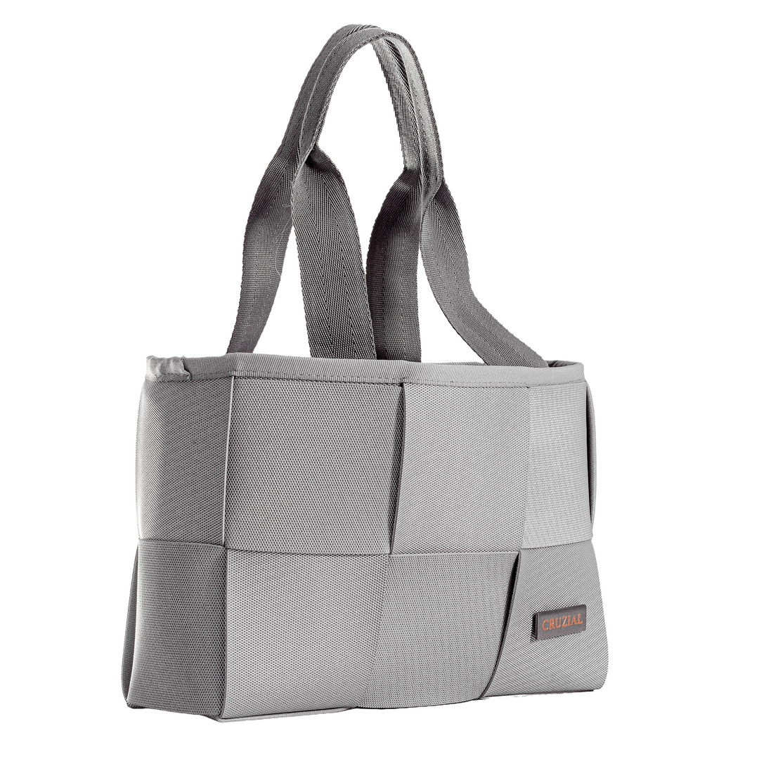 "ÓRBITA" BOLSO TEJIDO PEQUEÑO - GRIS