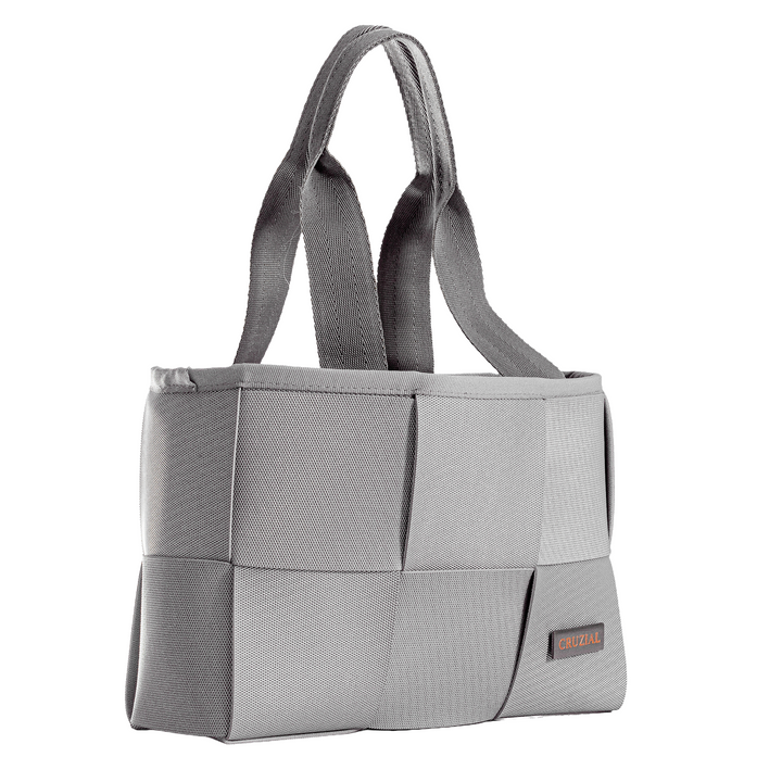 "ÓRBITA" BOLSO TEJIDO PEQUEÑO - GRIS