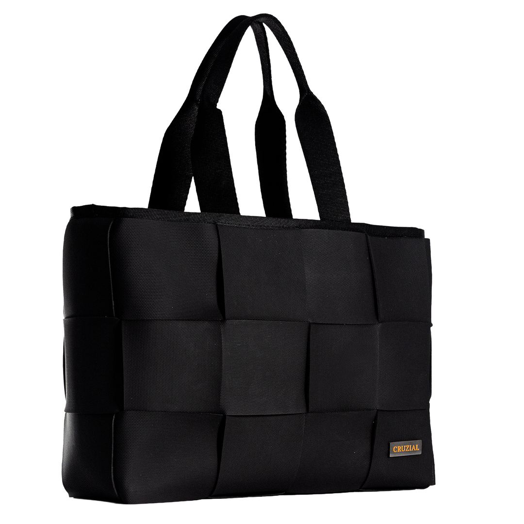 "ÓRBITA" BOLSO TEJIDO - NEGRO