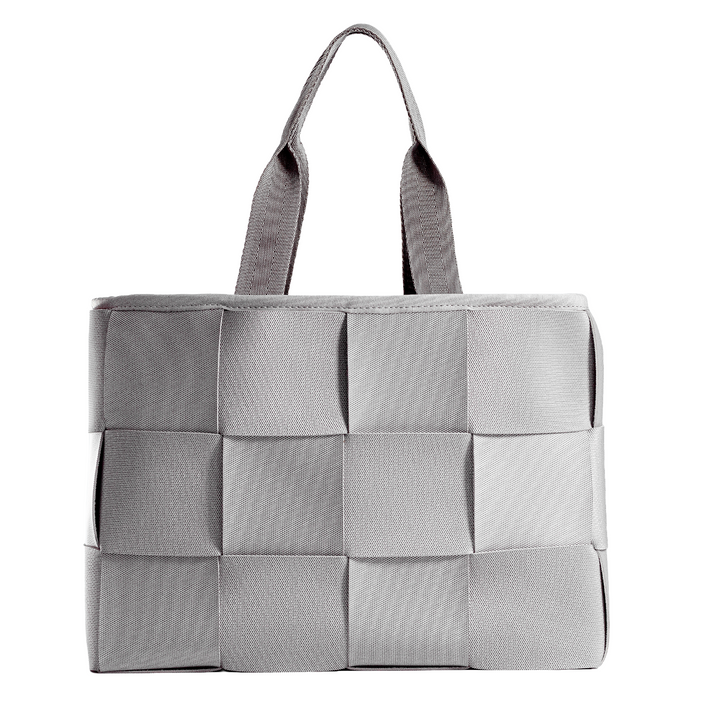 "ÓRBITA" BOLSO TEJIDO - GRIS