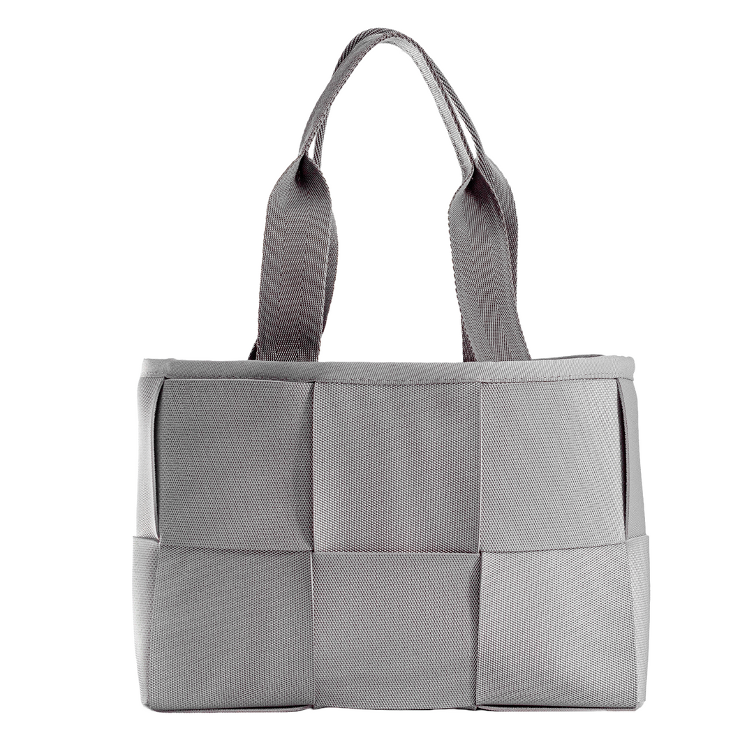 "ÓRBITA" BOLSO TEJIDO PEQUEÑO - GRIS