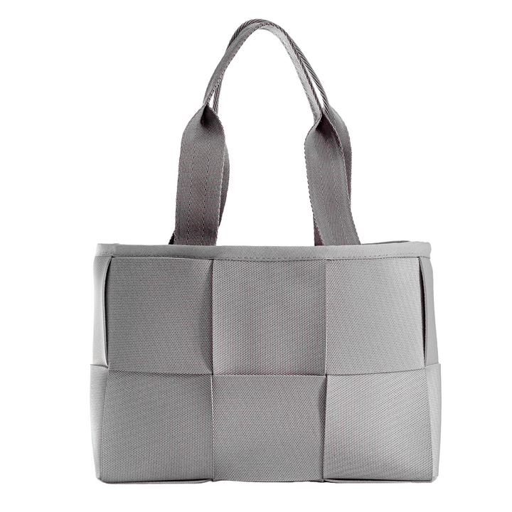 "ÓRBITA" BOLSO TEJIDO PEQUEÑO - GRIS