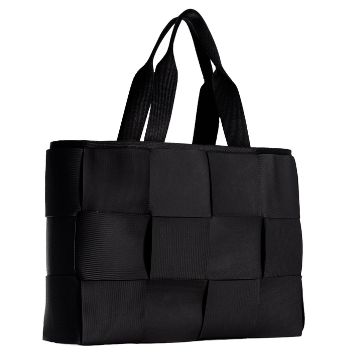"ÓRBITA" BOLSO TEJIDO - NEGRO