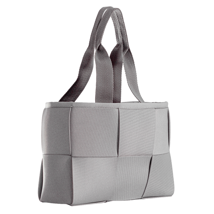 "ÓRBITA" BOLSO TEJIDO PEQUEÑO - GRIS