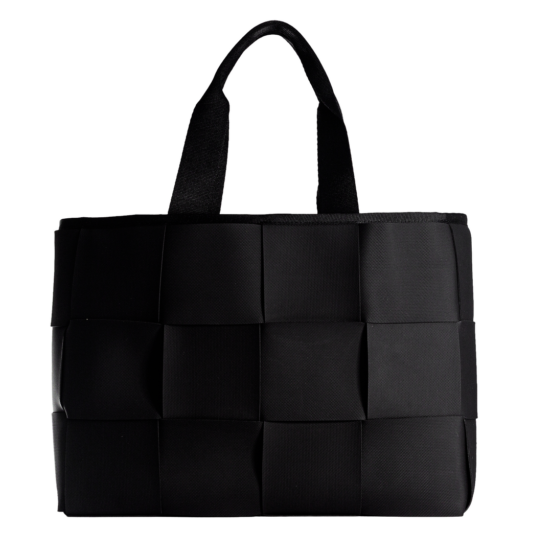 "ÓRBITA" BOLSO TEJIDO - NEGRO