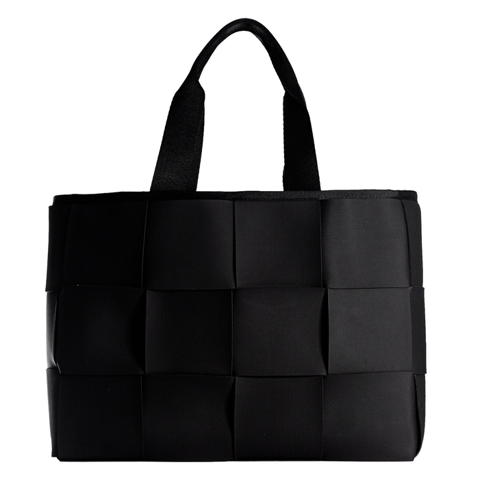 "ÓRBITA" BOLSO TEJIDO - NEGRO
