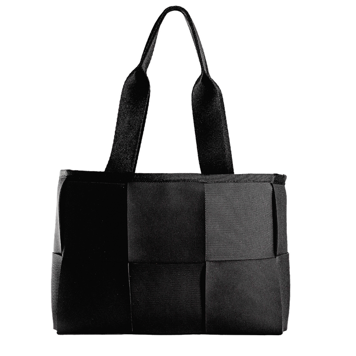 "ÓRBITA" BOLSO TEJIDO PEQUEÑO - NEGRO