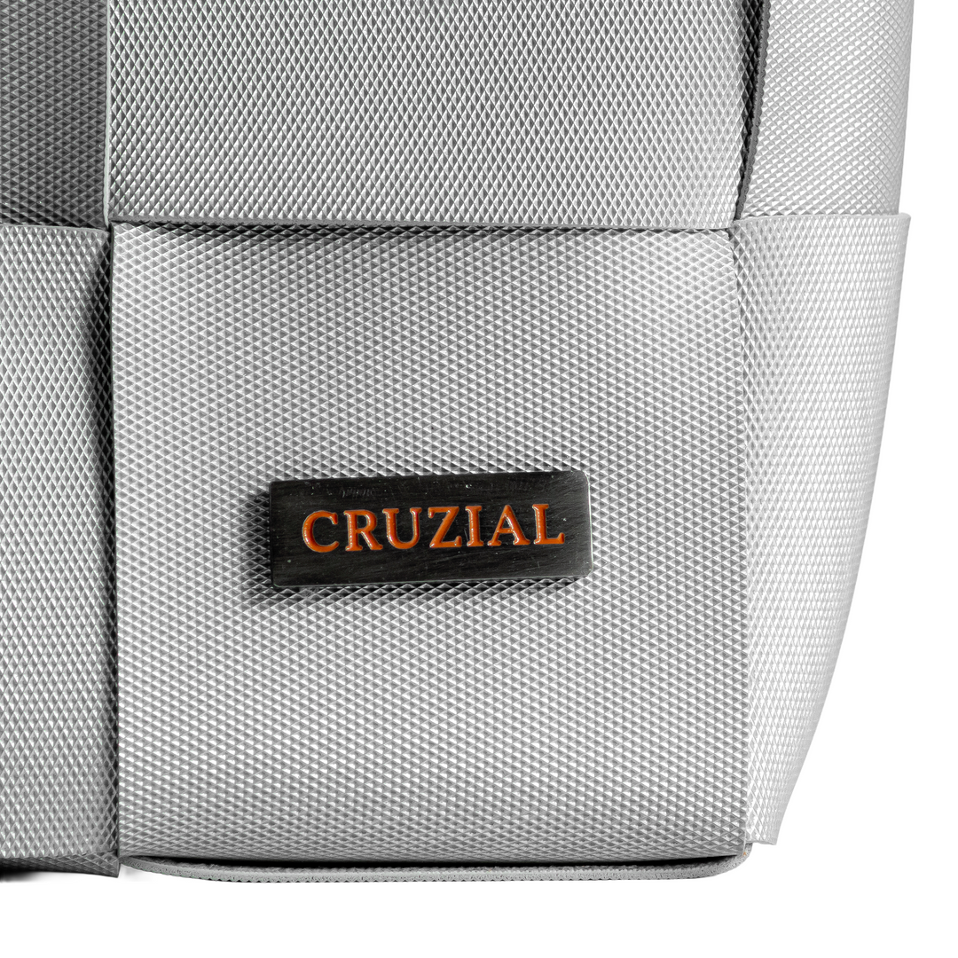 "ÓRBITA" BOLSO TEJIDO PEQUEÑO - GRIS