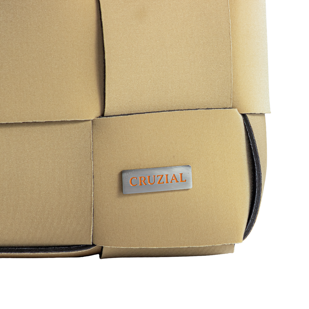"ÓRBITA" BOLSO TEJIDO GRANDE - BEIGE