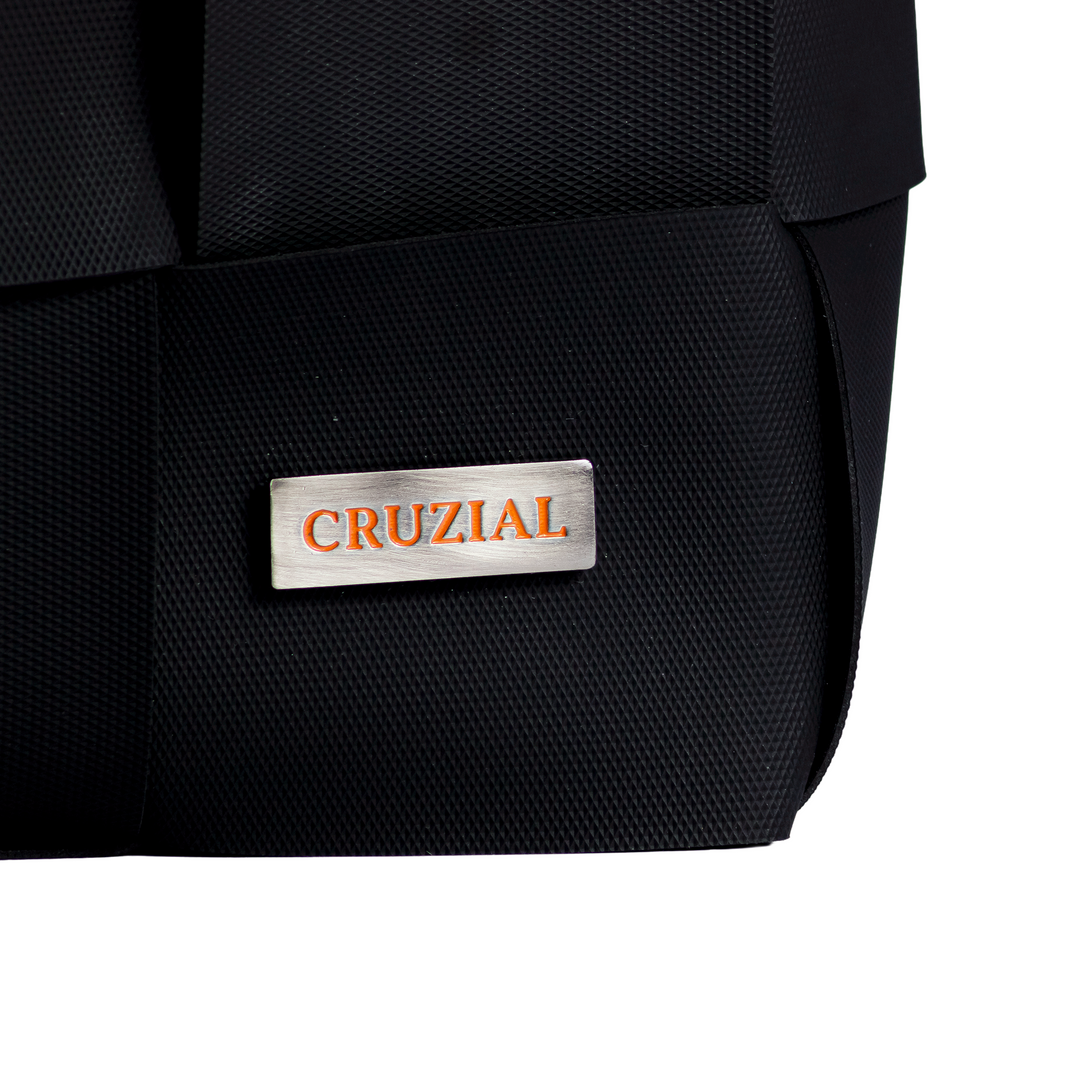 "ÓRBITA" BOLSO TEJIDO - NEGRO
