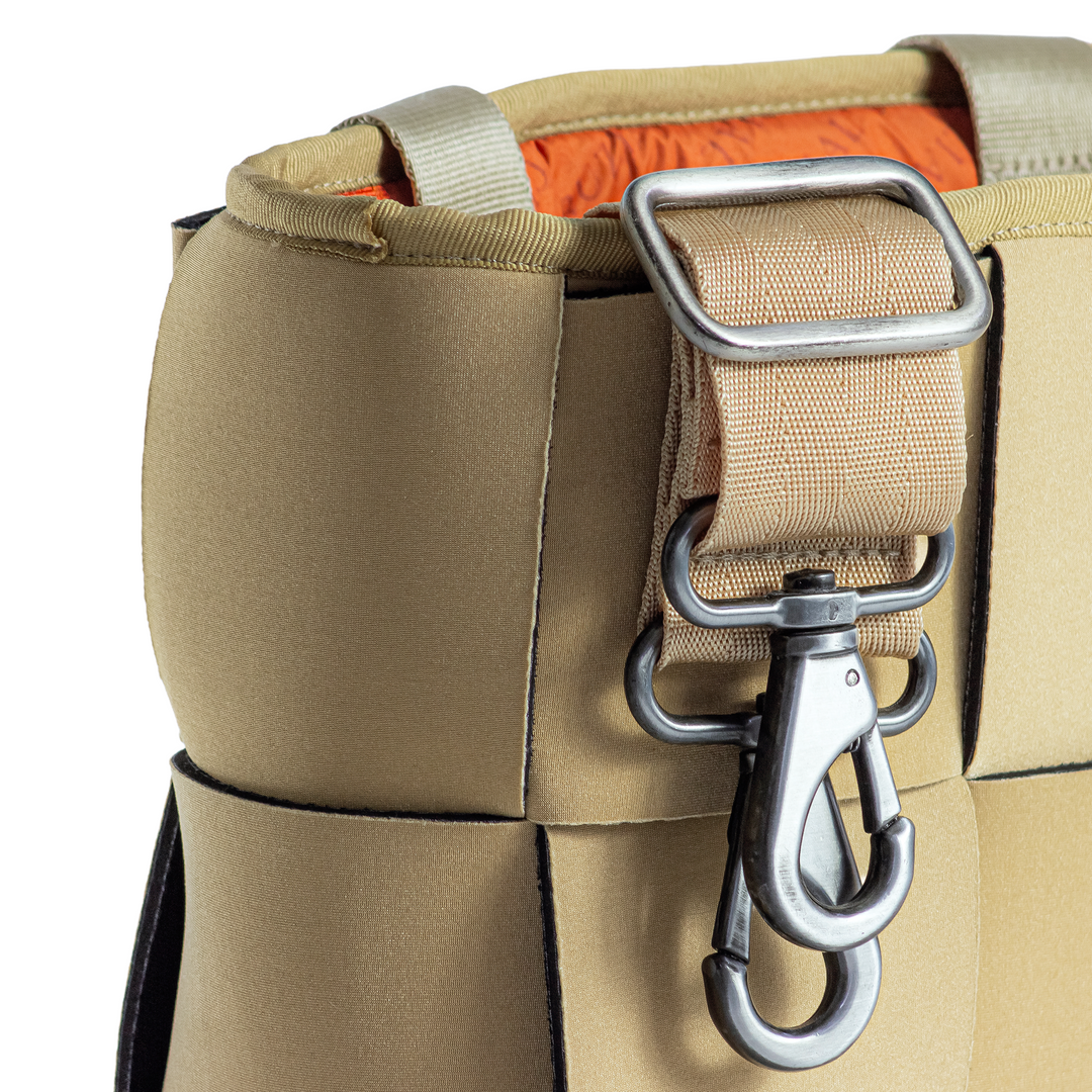 "ÓRBITA" BOLSO TEJIDO PEQUEÑO - BEIGE