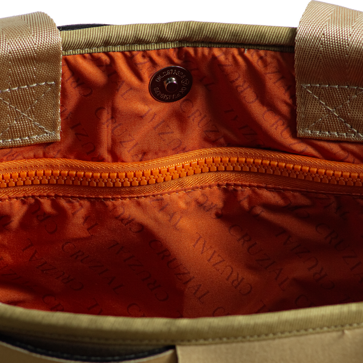 "ÓRBITA" BOLSO TEJIDO GRANDE - BEIGE